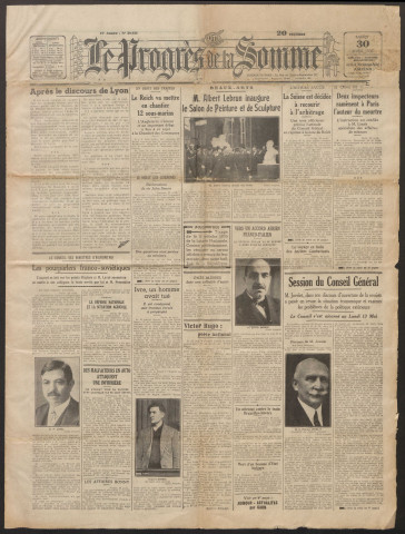 Le Progrès de la Somme, numéro 20322, 30 avril 1935