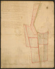 Plan parcellaire du Bois de la Croix et du terroir du Petit Amy parJean Poulle, le 24 avril 1762