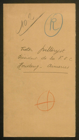 Témoignage de Bilteryst, Victor et correspondance avec Jacques Péricard