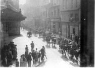 Guerre 1914-1918. L'entrée de la cavalerie allemande dans Amiens le 31 août 1914