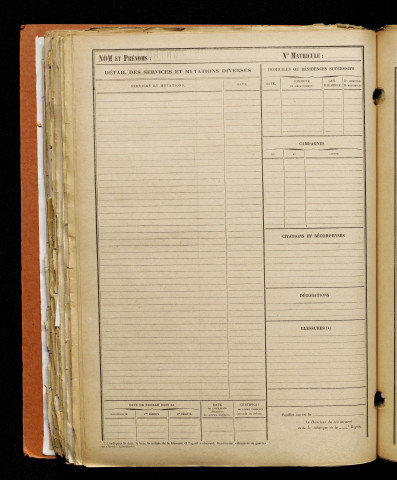 Périmony, Marceau Kléber, né le 23 juillet 1897 à Métigny (Somme), classe 1917, matricule n° 141, Bureau de recrutement d'Amiens