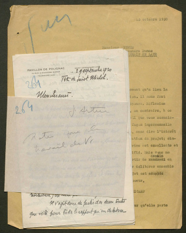 Témoignage de Arthur, J. et correspondance avec Jacques Péricard