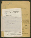 Témoignage de Arthur, J. et correspondance avec Jacques Péricard