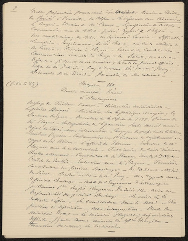 Souvenirs de ma vie politique de mai 1887 à fin 1889 par René Goblet. La crise présidentielle, mai 1887-avril 1888, quatrième partie. Le ministère Floquet, avril 1888-février 1889, cinquième partie. L'année 1889, second ministère Tirard, sixième partie