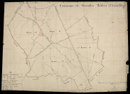 Plan du cadastre napoléonien - Gorenflos : tableau d'assemblage