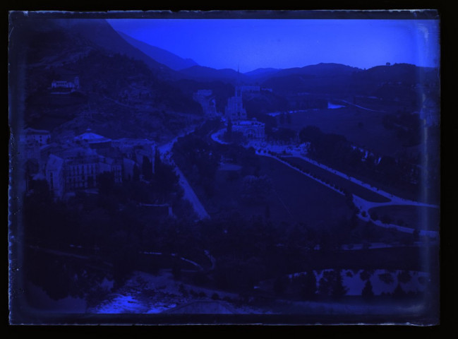 Lourdes, vue du château