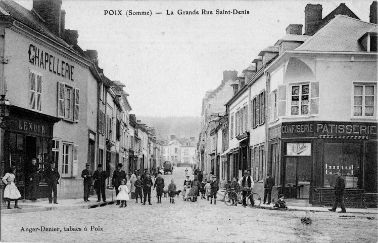 Poix (Somme) - La Grande Rue Saint-Denis