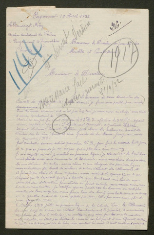 Témoignage de Allamargot, Méry et correspondance avec Jacques Péricard