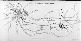 Plan des tourbières d'Albert et d'Aveluy
