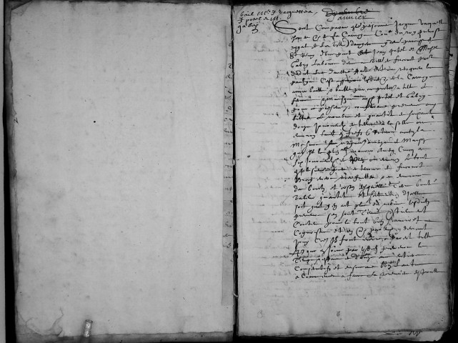 Etude de Me Martin Caron à Amiens (étude n°4). Minutes de l'année 1644