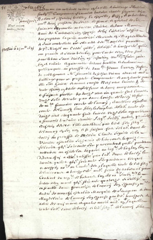 Etude de Me Jean-Baptiste Trencart à Amiens (étude n°12). Minutes de l'année 1675