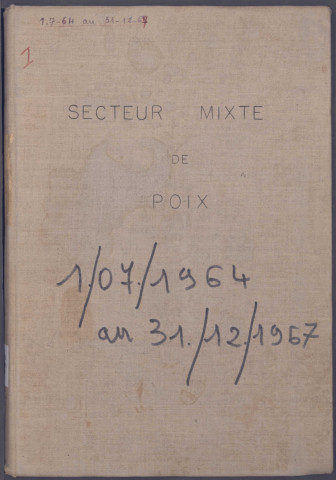 Table des successions et absences du bureau de Poix-de-Picardie