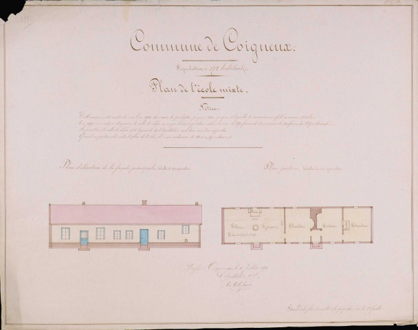 Plan de l'école mixte