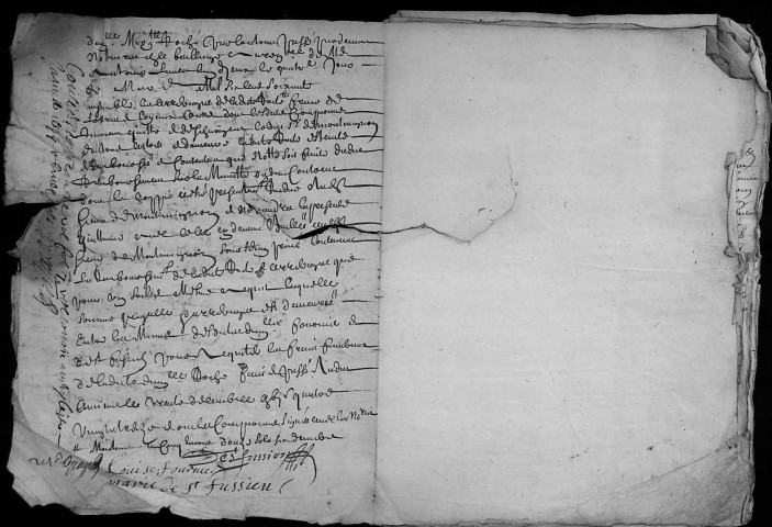 Etude de Me Henri Louette à Amiens (étude n°22). Minutes de l'année 1693