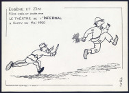 Eugène et Zim : pièce créée et jouée par le théâtre de l'Infernal à Huppy en mai 1990 - (Reproduction interdite sans autorisation - © Claude Piette)