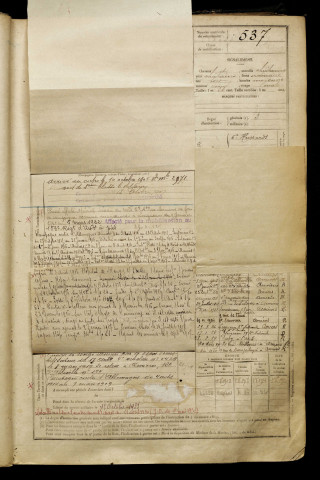 Barbier, Charlemagne Louis Constant, né le 10 octobre 1884 à Domart-en-Ponthieu (Somme), classe 1904, matricule n° 537, Bureau de recrutement d'Amiens