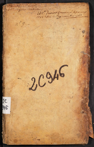 Centième denier du bureau de Conty pour la période du 6 mars 1742 au 5 novembre 1743