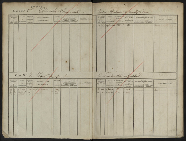 Répertoire des formalités hypothécaires, du 18/06/1808 au 15/09/1808, registre n° 064 (Abbeville)