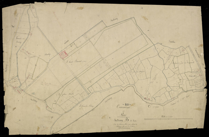 Plan du cadastre napoléonien - Rue : Château (Le), B2