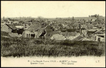 La grande guerre 1914-18 - Albert en ruines - Quartier ouest - West quarter