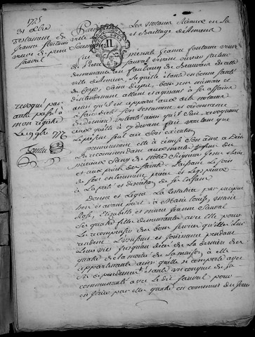 Etude de Me Etienne Hyac Tondu à Amiens (étude n°26). Minutes de l'année 1771