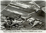 Filature et Tissage CALINE Frères - Forceville, Oisemont (Somme). Vue aérienne
