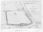 Plan de l'ancien cimetière St-Denis en 1822
