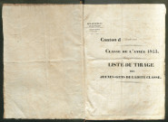 Tirage au sort (arrondissement d'Abbeville) de l'année 1843