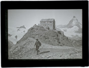 Vue prise au Gornergrat le Mont Cervin à droite - juillet 1903