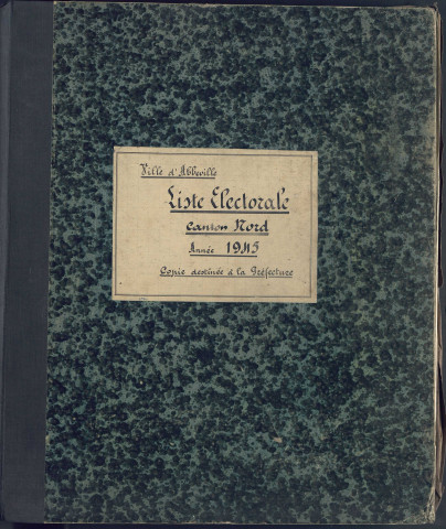 Liste électorale 1945 : Abbeville ville (canton Nord)