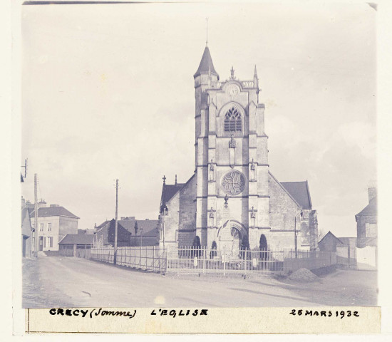 Crécy (Somme). L'église