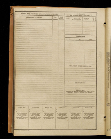 Marotine, Gustave Emile, né le 24 janvier 1893 à Ognolles (Oise), classe 1913, matricule n° 1207, Bureau de recrutement de Péronne