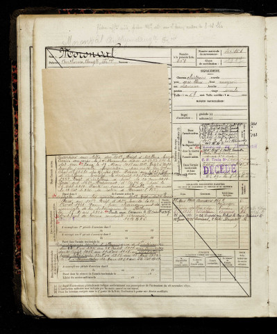 Moronval, Anthime Auguste François, né le 24 mars 1898 à Teneur (Pas-de-Calais), classe 1918, matricule n° 4161, Bureau de recrutement d'Amiens