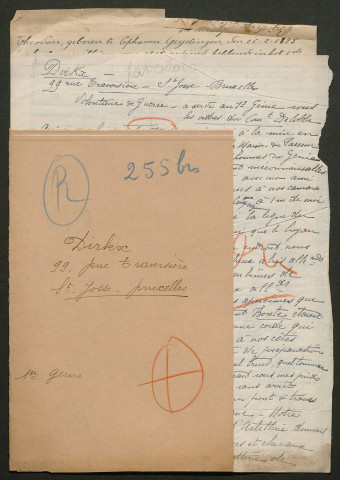 Témoignage de Dirkx et correspondance avec Jacques Péricard