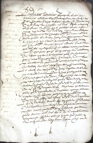 Etude de Me François De Saint-Fuscien à Amiens (étude n°18). Minutes de l'année 1652