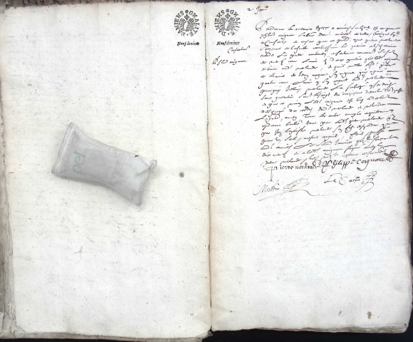 Etude de Me François Lecaron à Amiens (étude n°11). Minutes de l'année 1679
