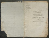 Tirage au sort (arrondissement de Péronne) de l'année 1823