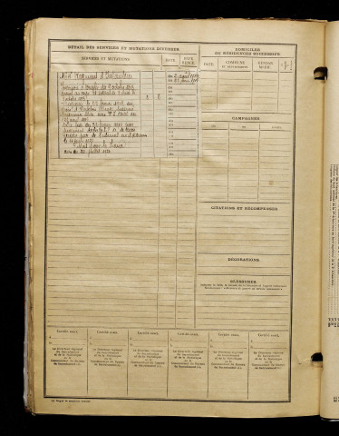 Dubois, Jules Camille, né le 04 mai 1892 à Corbie (Somme), classe 1912, matricule n° 990, Bureau de recrutement d'Amiens