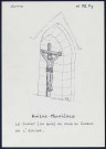 Amiens (Montières) : christ en croix au fond de l'église - (Reproduction interdite sans autorisation - © Claude Piette)