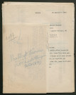 Témoignage de Malécot, Léonce (Avocat à la cour de Paris) et correspondance avec Jacques Péricard