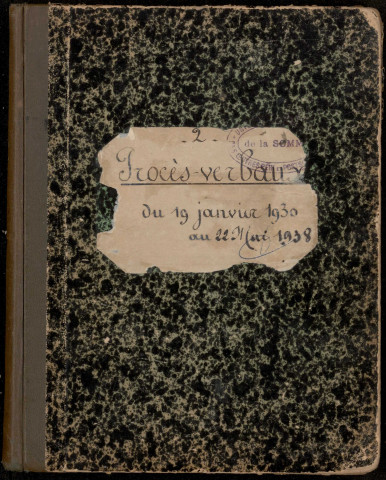 Procès-verbaux de l'Union départementale de la Somme