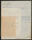 Témoignage de Aubaret (Capitaine) et correspondance avec Jacques Péricard