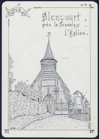 Biencourt près le Translay : l'église - (Reproduction interdite sans autorisation - © Claude Piette)