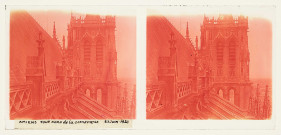 Amiens (Somme). La tour nord de la cathédrale