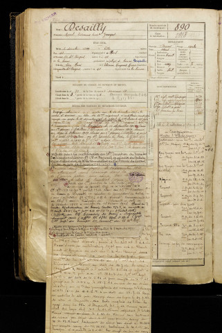 Desailly, Marcel Edouard Louis Georges, né le 08 décembre 1899 à Lille (Nord), classe 1919, matricule n° 890, Bureau de recrutement d'Amiens