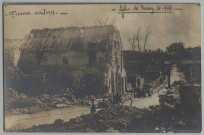 OFFEMONT. AVRIL 1917. EGLISE DE TRACY-LE-VAL