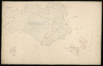Plan du cadastre napoléonien - Cartigny : Chemin de Bernes (Le) ; Beaumetz, B2 et partie développée de B2