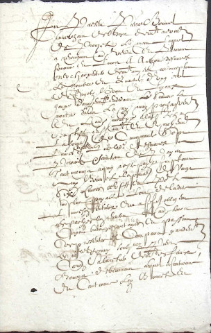 Etude de Me François De Saint-Fuscien à Amiens (étude n°18). Minutes de l'année 1644