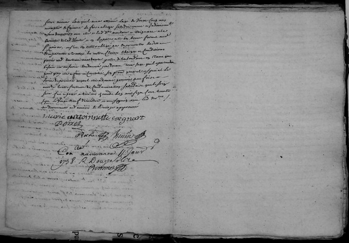 Etude de Me François Henin à Amiens (étude n°3). Minutes de l'année 1737