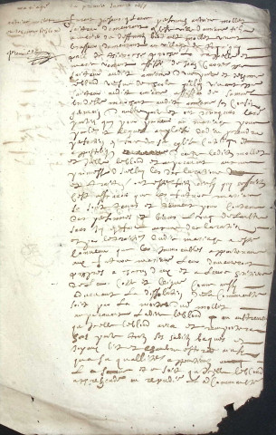 Etude de Me Antoine Limeu à Amiens (étude n°6). Minutes de l'année 1657